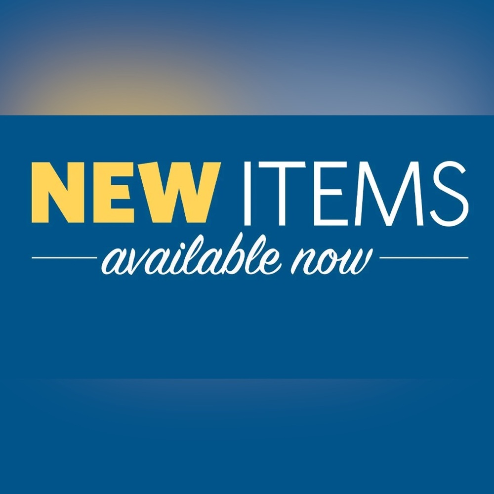 New items avail now
